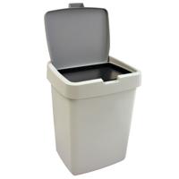 Sunware Delta prullenbak klep 10L grijs - thumbnail
