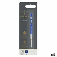 Navulling voor balpen Parker Quink Flow Blauw (12 Stuks) - thumbnail