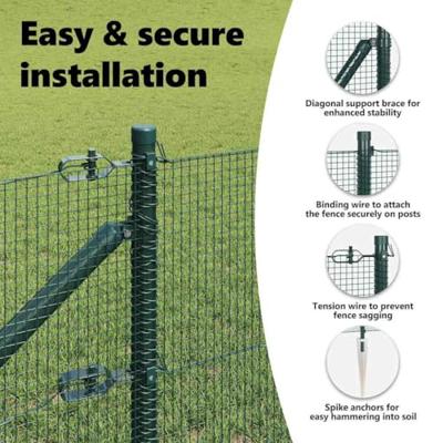 VidaXL Afrasteringspaal groen 10 x 0,4 m (12 x 12 mm gaas)