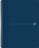 Oxford Origin spiraalschrift, ft A4+, 140 bladzijden, geruit 5 mm, blauw - thumbnail