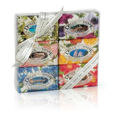 Nesti Dante dolce vivere geschenkset zeep 6x150gr. - thumbnail