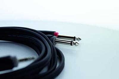 Cordial 14862 Audio Y-adapter [1x Jackplug male 3,5 mm - 2x Jackplug male 6,3 mm (mono)] PVC-mantel, Tweelingkabel