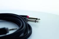 Cordial 14862 Audio Y-adapter [1x Jackplug male 3,5 mm - 2x Jackplug male 6,3 mm (mono)] PVC-mantel, Tweelingkabel - thumbnail