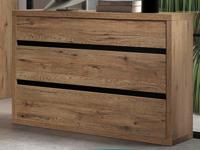 Commode OLIGA 3 lades scarlet eik - thumbnail