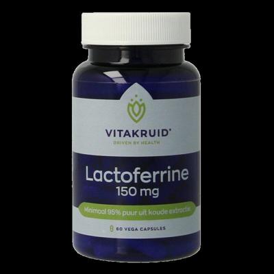 Vitakruid Lactoferrine 150 mg minimaal 95% puur + Vitamine C 60 Vegetarische capsules