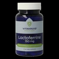 Vitakruid Lactoferrine 150 mg minimaal 95% puur + Vitamine C 60 Vegetarische capsules - thumbnail