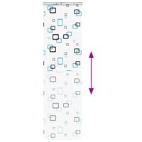 Doucherolgordijn met cassette 80x240 cm stofbreedte 76 cm - thumbnail