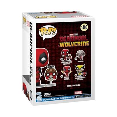 Funko Pop! figuur Marvel Deadpool en Wolverine Deadpool met Headpool - thumbnail