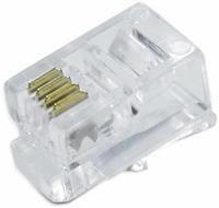 Quadrios RJ10 Modulaire stekkerset, aantal polen 4P4C - niet afgeschermd, 15 st. Stekker, recht 1906C161 15 stuk(s) - thumbnail