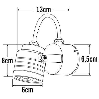 Monza 7903 wandlamp LED koper 7903-900
