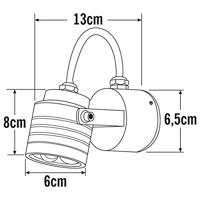 Monza 7903 wandlamp LED messing 7903-800 - thumbnail