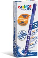 Carioca balpen Oops, medium, uitwisbaar, doos van 12 stuks, blauw - thumbnail
