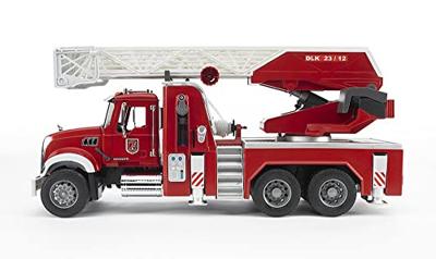 Bruder 02821 MACK Granite Brandweerwagen met Pomp + Licht en Geluid - thumbnail