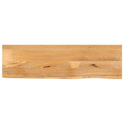 Tafelblad met natuurlijke rand 100x40x3,8 cm massief mangohout Tafelblad met natuurlijke rand 100x40x3,8 cm massief mangohout