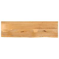 Tafelblad met natuurlijke rand 100x40x3,8 cm massief mangohout - thumbnail