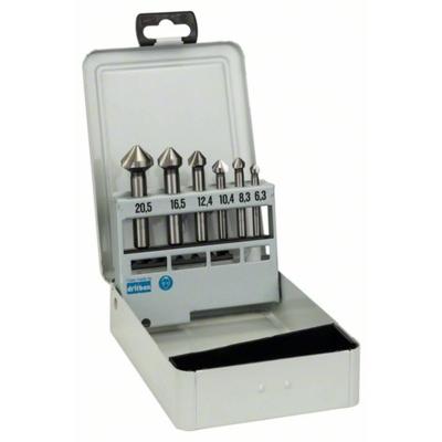 Bosch Accessoires 6-delige set conische verzinkboren 45; 63 mm / 510 mm / 6,3; 8,3; 10,4; 12,4; 16,5; 20,5 mm 6st - 2608597527