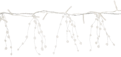 HEMA Lichtsnoer 1.2 m met 20 LED lampjes parel voor binnen (wit)