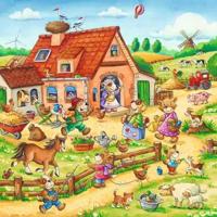Ravensburger puzzel 3x49 stukjes vakantie op het platteland - thumbnail