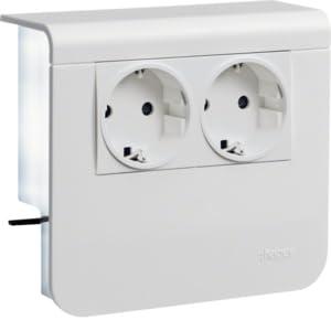 Hager Inzetstuk voor stopcontact voor Accessoires voor elektroplintsysteem Wit 1 stuk(s) Hager Inzetstuk voor stopcontact voor Accessoires voor elektroplintsysteem Wit 1 stuk(s)