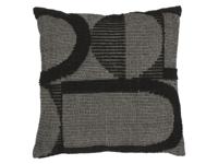 LIVARNO Sierkussen 45 x 45 cm (Geometrisch/antraciet) - thumbnail