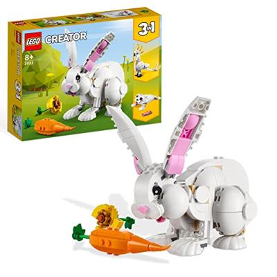 LEGO Creator 3-in-1 - Wit konijn constructiespeelgoed 31133 - thumbnail