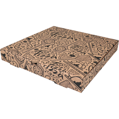 Pizzadoos | golfkarton | 30x30x3cm | bruin | 150 stuks