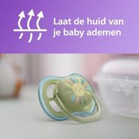 Flessenset 125ml + Lolly Ultra Air 0-6M PHILIPS AVENT blauw - thumbnail