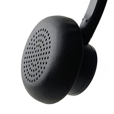 SPC Brave Pro - Hoofdtelefoon met microfoon voor pc en ruisonderdrukking, USB-A + AUX-aansluiting, afstandsbediening op de kabel, oorkussens met kunstlederen bekleding, stereogeluid, kleur zwart