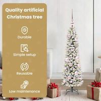 Kunstkerstboom met 150 LED Wit 120 cm PVC en Metaal en Plastic - thumbnail