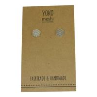 Zilveren Oorbellen Flower of Life (8 mm) - thumbnail