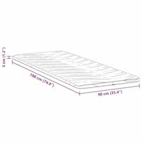 Matraspads Wit 90 x 190 cm Niet-plakkende polyester - thumbnail