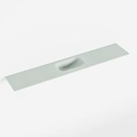 MONDIAZ EDEN Greey solid surface inleg wastafel voor toiletmeubel 120cm. Positie wasbak midden - thumbnail