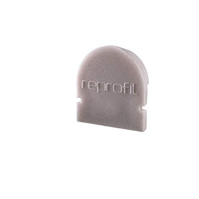 Deko Light 979581 Endkappe R-AU-01-08 Set 2 Stk, Grau Profieleindkap Kunststof (l x b x h) 14 x 6 x 13.5 mm 1 stuk(s)
