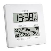 TFA Dostmann 60.4509.02 Wandklok Zendergestuurd 2.7 cm x 19.5 cm x 19.5 cm Wit - thumbnail