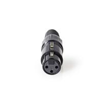 Nedis COTP15902BK Xlr-connector Xlr 3-pins Female Zwart - thumbnail
