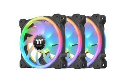 Thermaltake CL-F137-PL12SW-A PC-ventilator Zwart (b x h x d) 184 x 129 x 162 mm Incl. LED-verlichting, Incl. RGB-verlichtingsbesturing Thermaltake CL-F137-PL12SW-A PC-ventilator Zwart (b x h x d) 184 x 129 x 162 mm Incl. LED-verlichting, Incl. RGB-verlichtingsbesturing