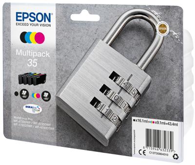 Epson Inktcartridge T3586, 35 Origineel Combipack Zwart, Cyaan, Magenta, Geel C13T35864010