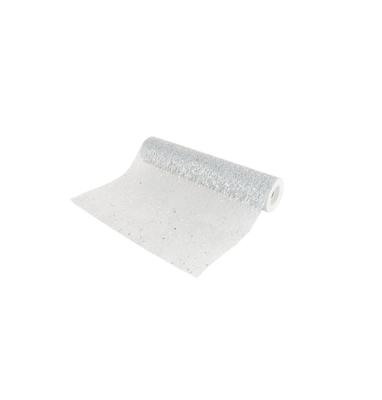 Rol Tafelloper Zilver Glitter (500x30cm)