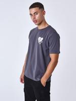 Project X Paris Gebroken Hart T-Shirt Heren Grijs - Maat S - Kleur: Grijs | Soccerfanshop - thumbnail