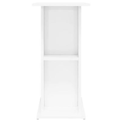 VidaXL Aquariumstandaard 75x36x72,5 cm bewerkt hout hoogglans wit - thumbnail