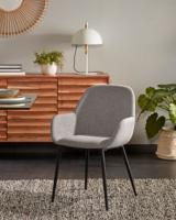Kave Home Eetkamerstoel 'Konna', kleur Grijs - thumbnail
