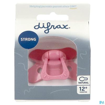 Difrax Fopspeen Natural 12+ Maanden Uni Raspberry