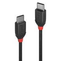 LINDY 36905 USB-kabel USB 3.2 Gen2x2 USB-C stekker, USB-C stekker 0.50 m Zwart Stekker past op beide manieren - thumbnail