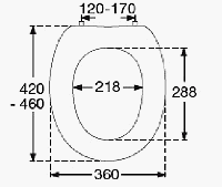 Pressalit Dania closetzitting wit 982000-b47999 - thumbnail