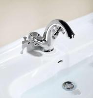 Wastafelmengkraan Sapho Antea 2-knop Uitloop 12 cm Chroom (incl. clickwaste) - thumbnail