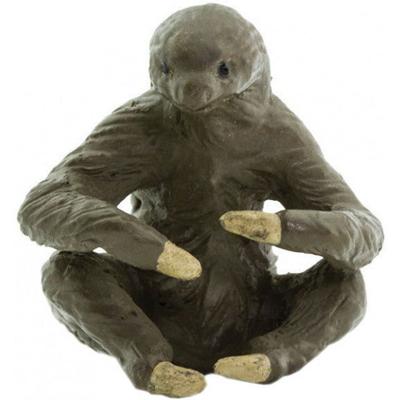 Safari mini figuren Luiaard 2,5 cm rubber bruin 192 stuks