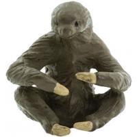 Safari mini figuren Luiaard 2,5 cm rubber bruin 192 stuks - thumbnail