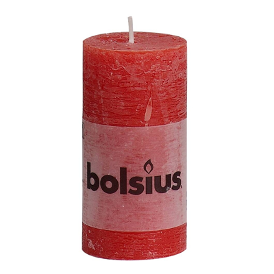 Bolsius Rustiek Stompkaars 100/50 Rood (1st)