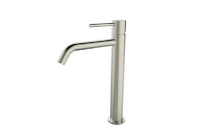 Wastafelmengkraan Hoog Wiesbaden Style XL Uitloop 19.5 cm 1-hendel Geborsteld Staal