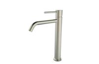 Wiesbaden Wastafelmengkraan Hoog Style XL Uitloop 19.5 cm 1-hendel Geborsteld Staal - thumbnail